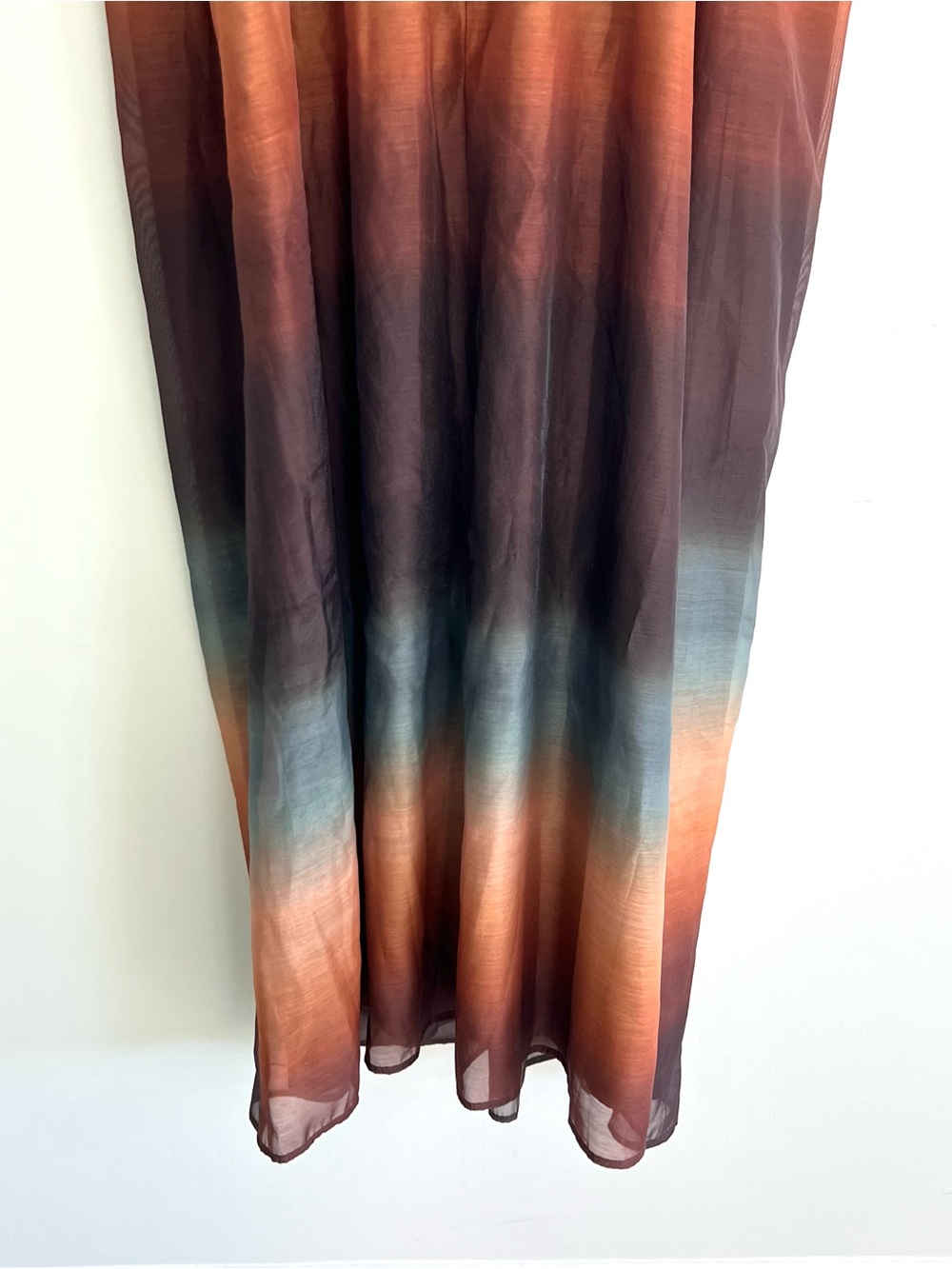 BANANA REPUBLIC Block Multicolor Haltered Sleeveless Cocktail Maxi Dress Sz 12 - Picture 10 of 16